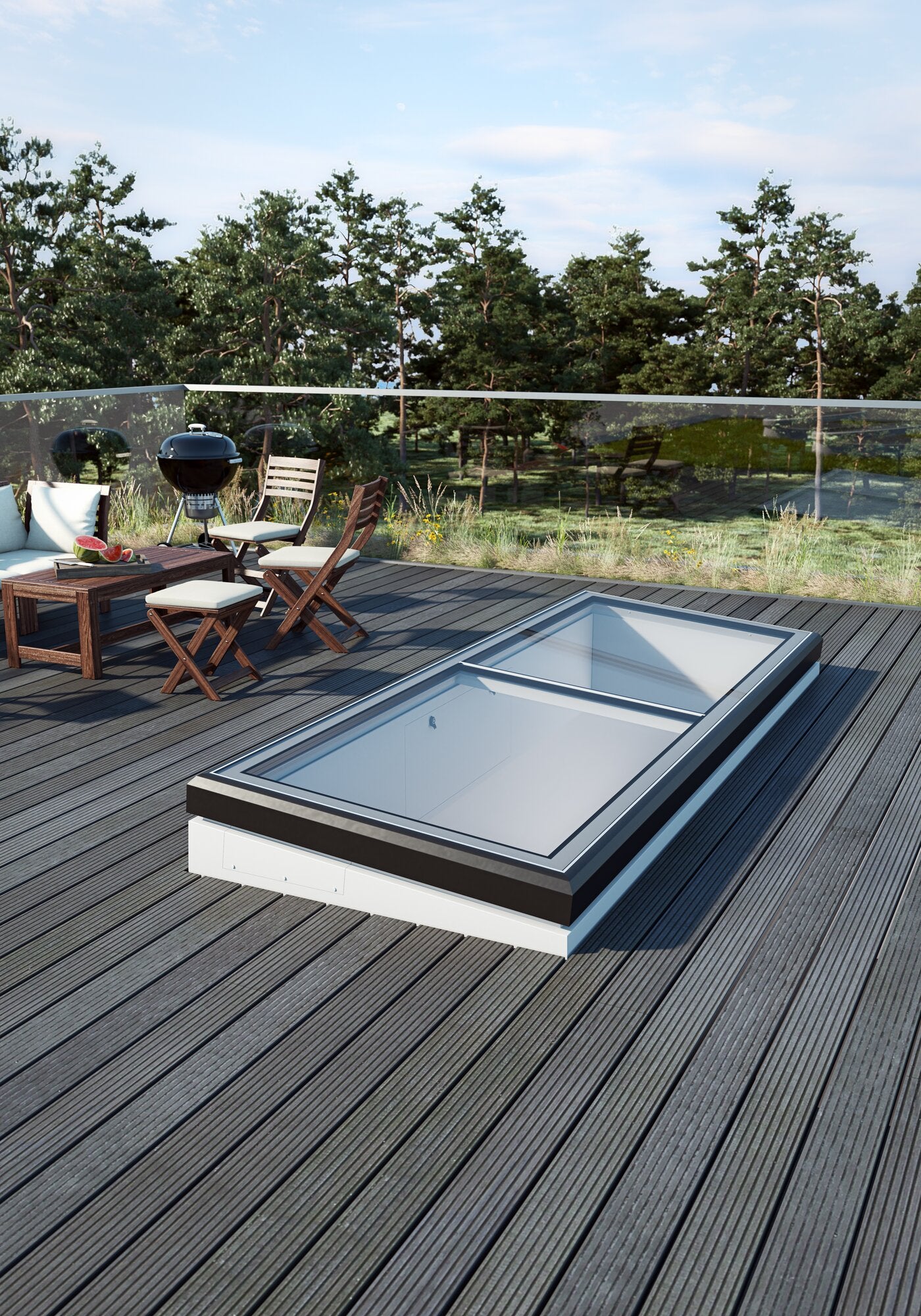 Lamilux Flat Roof Exit Comfort Swing