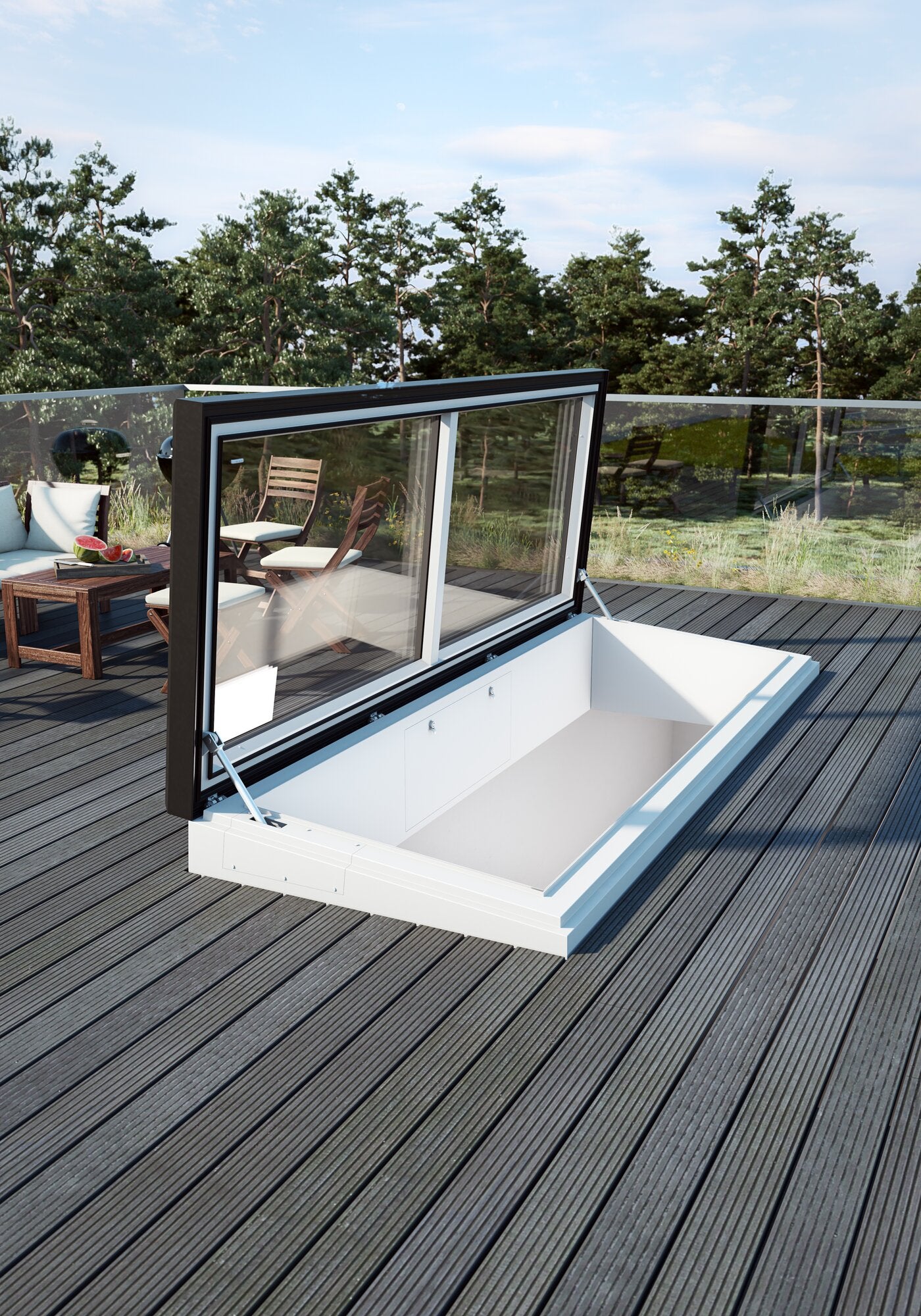 Lamilux Flat Roof Exit Comfort Swing
