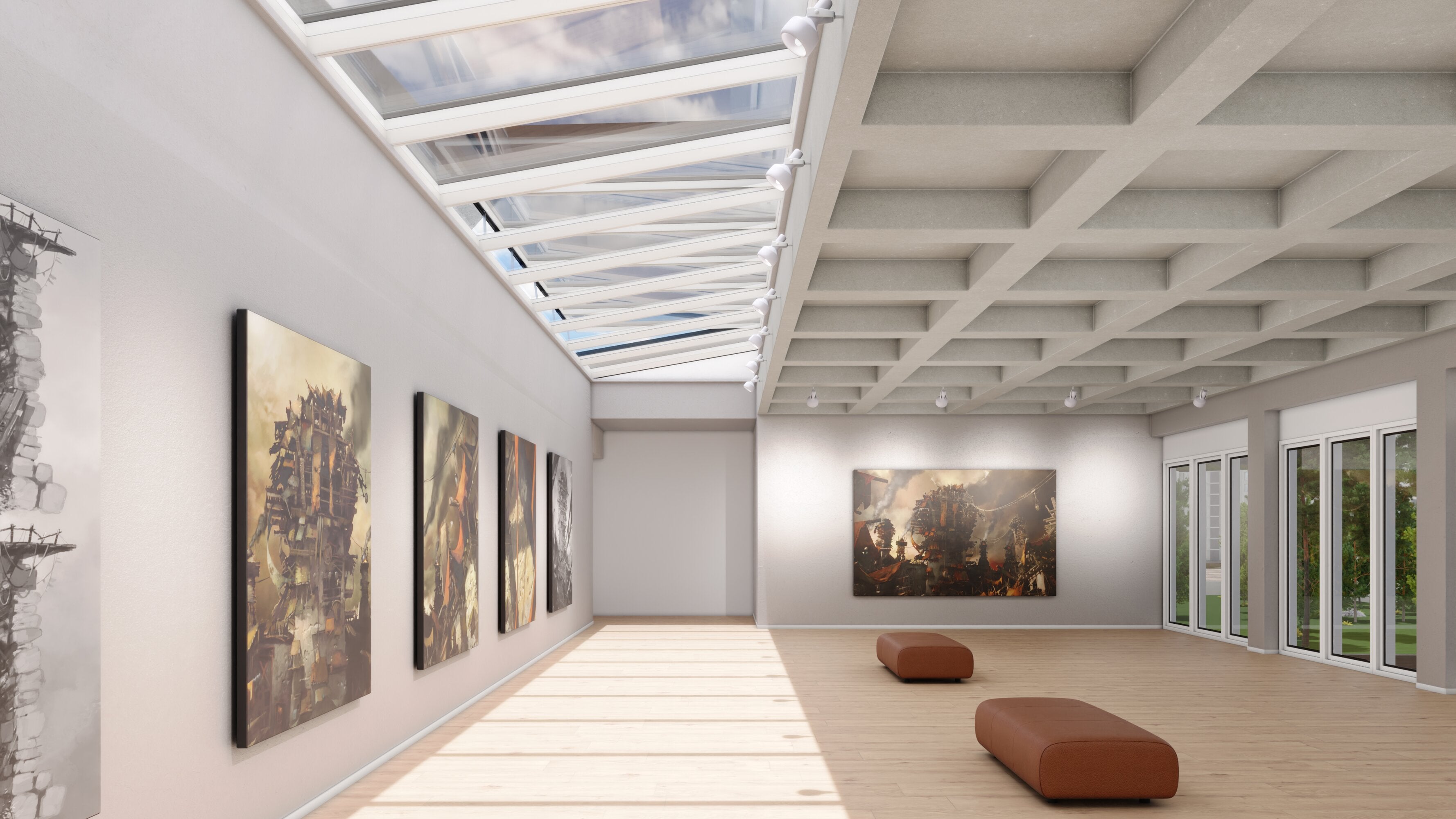 Lamilux MS78 Modular Glass Skylight