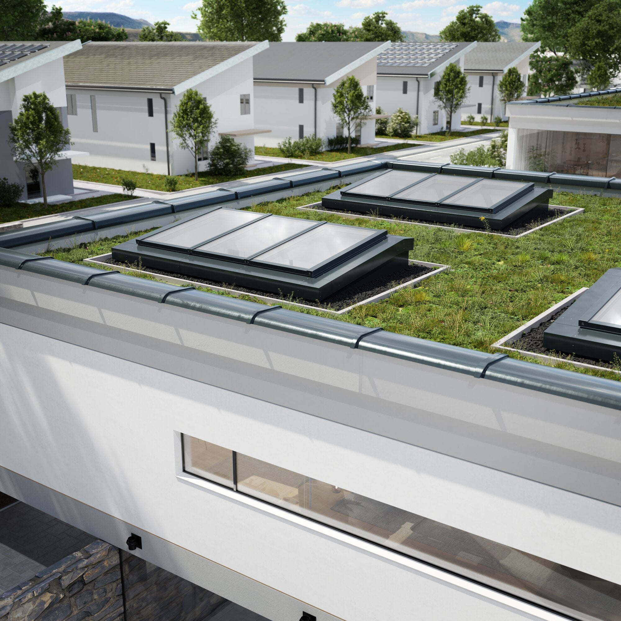 Lamilux MS78 Modular Glass Skylight